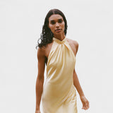 Gala - Satīna Haltera Kleita