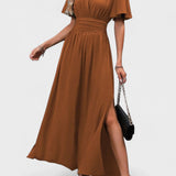 Eterna - Elegants Melns Maxi Kleita