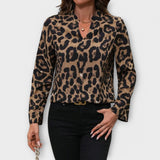 Katarina - Leoparda raksta brīvdienu blūze