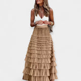 Boho svārki ar satīna apdari