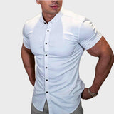 Ricardo - Slim Fit īsām piedurknēm krekls