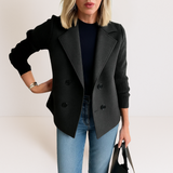 Marta - Elegants Mētelis ar Adījuma Piedurknēm