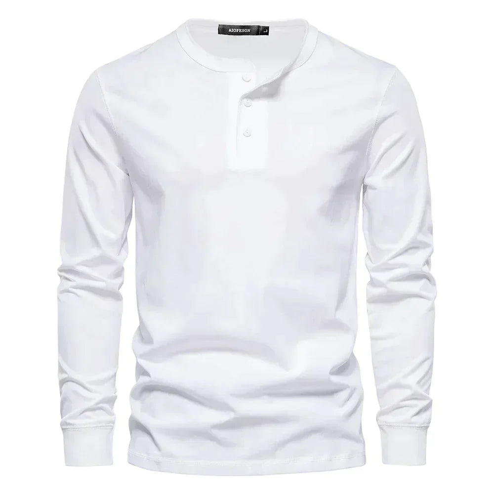 Henley Krekls - Mīksts Elpojošs Audums