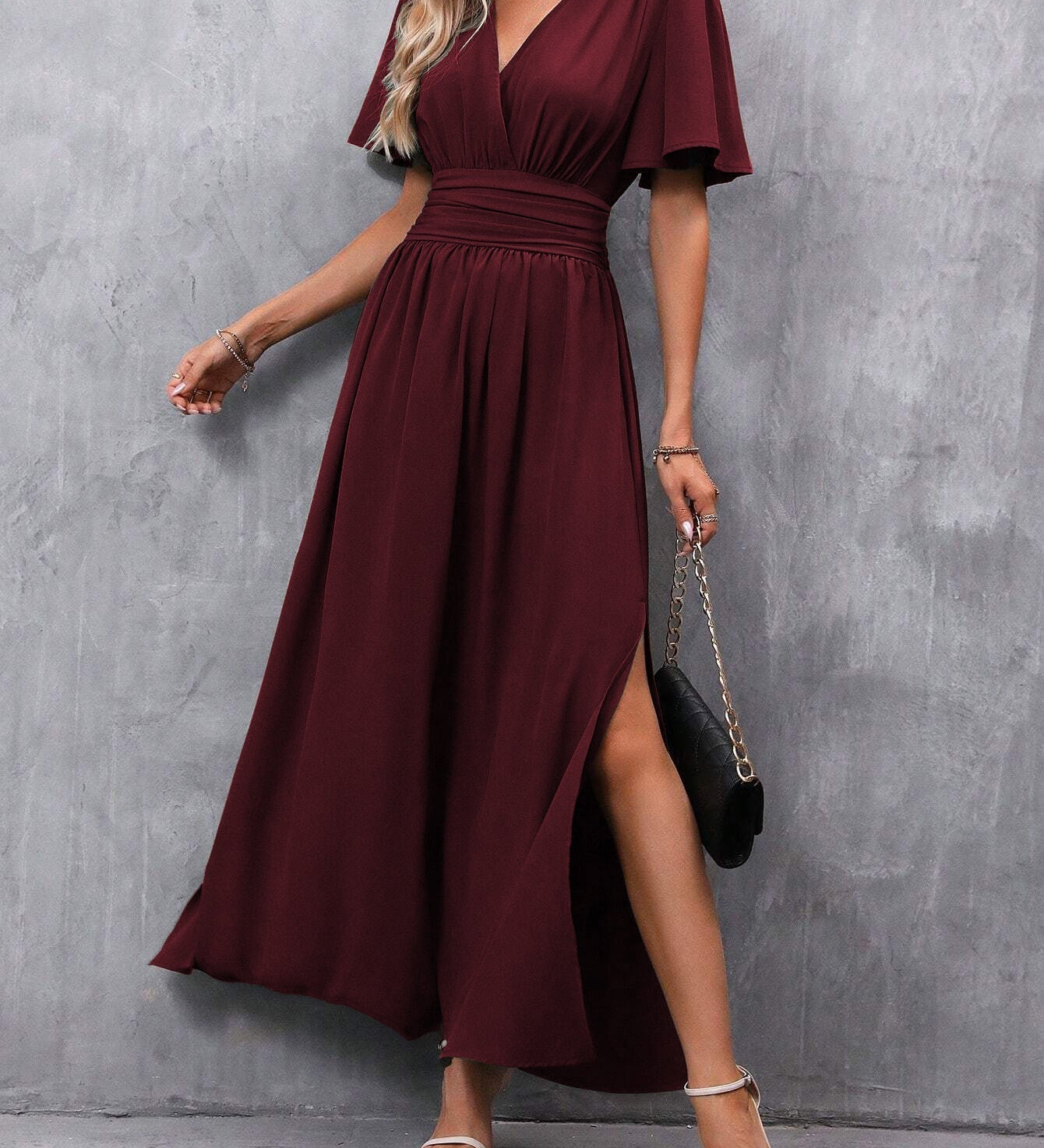 Eterna - Elegants Melns Maxi Kleita