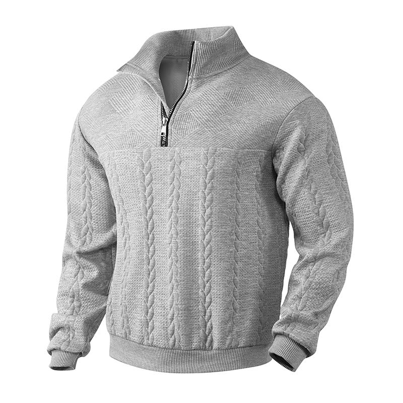 João - Elpojošs Pus-Zipper Džemperis