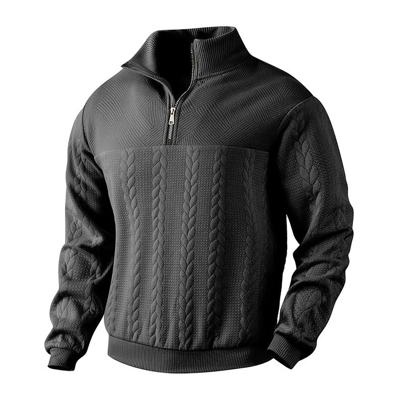 João - Elpojošs Pus-Zipper Džemperis