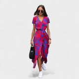 Rozā Lilija - Boho Chic Kleita