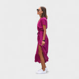 Rozā Lilija - Boho Chic Kleita