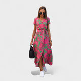 Līrija Rozā - Boho Chic Kleita