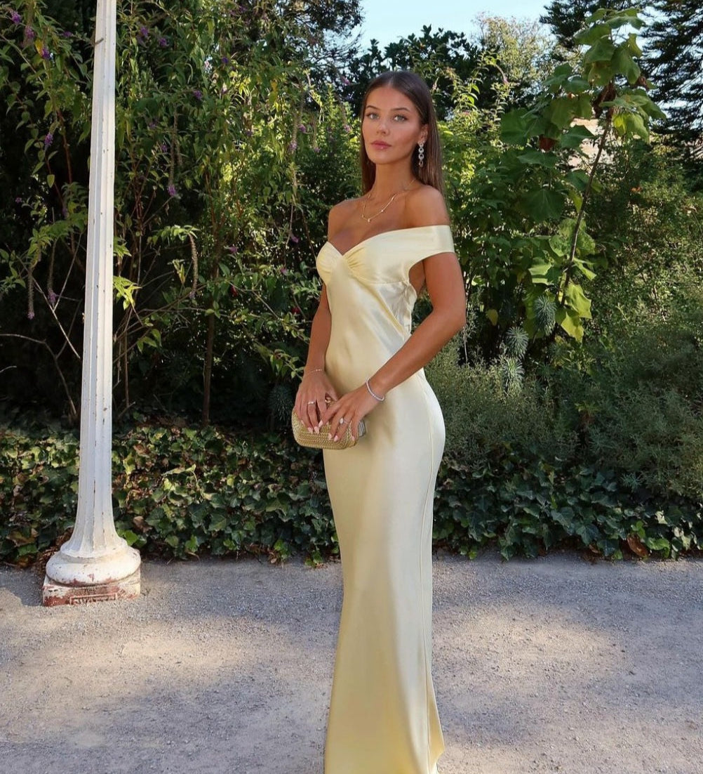 Bárbara - Maxi kleita no satīna