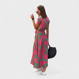 Līrija Rozā - Boho Chic Kleita