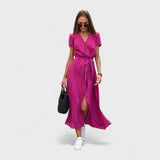 Rozā Lilija - Boho Chic Kleita