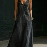 Vera - Garā Denima Kleita ar Pogām