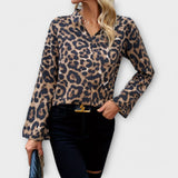 Katarina - Leoparda raksta brīvdienu blūze