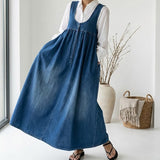 Iva - Vintage Džinsa Maxi Kleita