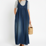 Iva - Vintage Džinsa Maxi Kleita