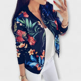 Andreia - Eleganta ziedu bomber jaka